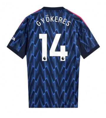 Arsenal Viktor Gyokeres #14 Bortatröja 2025-26 Kortärmad